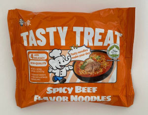 Лапша Вкусное угощение со вкусом острой говядины 88гр халяль