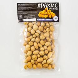 Арахис в глазури со вкусом "Сметана зелень" 150гр